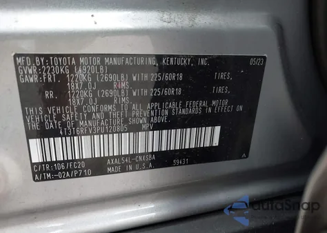 2023 Toyota Rav4 Hybrid Se from USA, damaged, VIN 4T3T6RFV3PU120805
